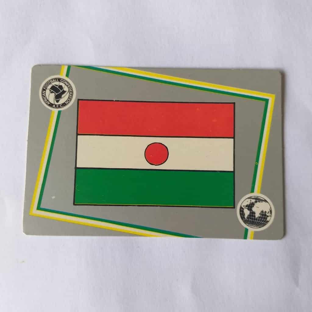 Calendário de Bolso (Tema Futebol) - Coleção 150 Emblemas de Federações de Futebol de todo o Mundo Nº 27 - Niger (África) - Ano 1987