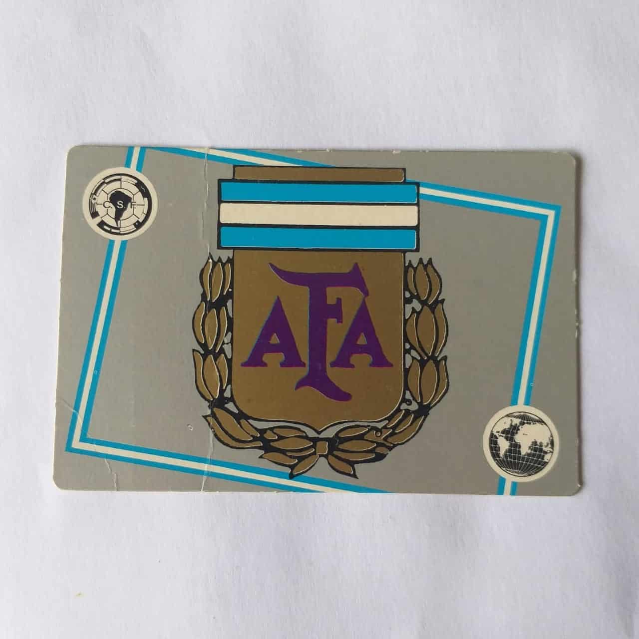 Calendário de Bolso (Tema Futebol) - Coleção 150 Emblemas de Federações de Futebol de todo o Mundo Nº 43 - Argentina (América do Sul) - Ano 1987