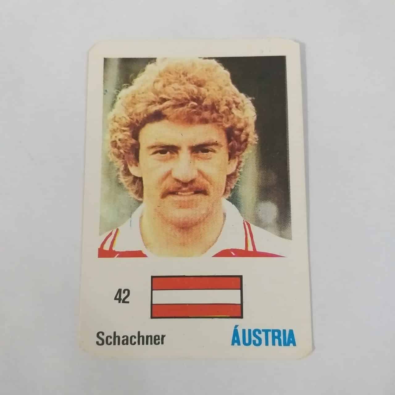 Calendário de Bolso (Tema Futebol) - Coleção de 50 Calendários Nº 42 - Schachner (Áustria) - Ano 1986