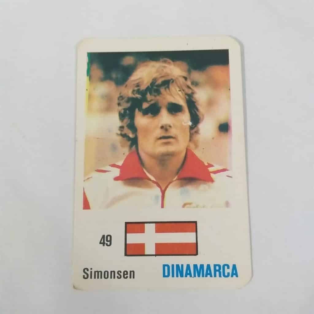 Calendário de Bolso (Tema Futebol) - Coleção de 50 Calendários Nº 49 - Simonsen (Dinamarca) - Ano 1986