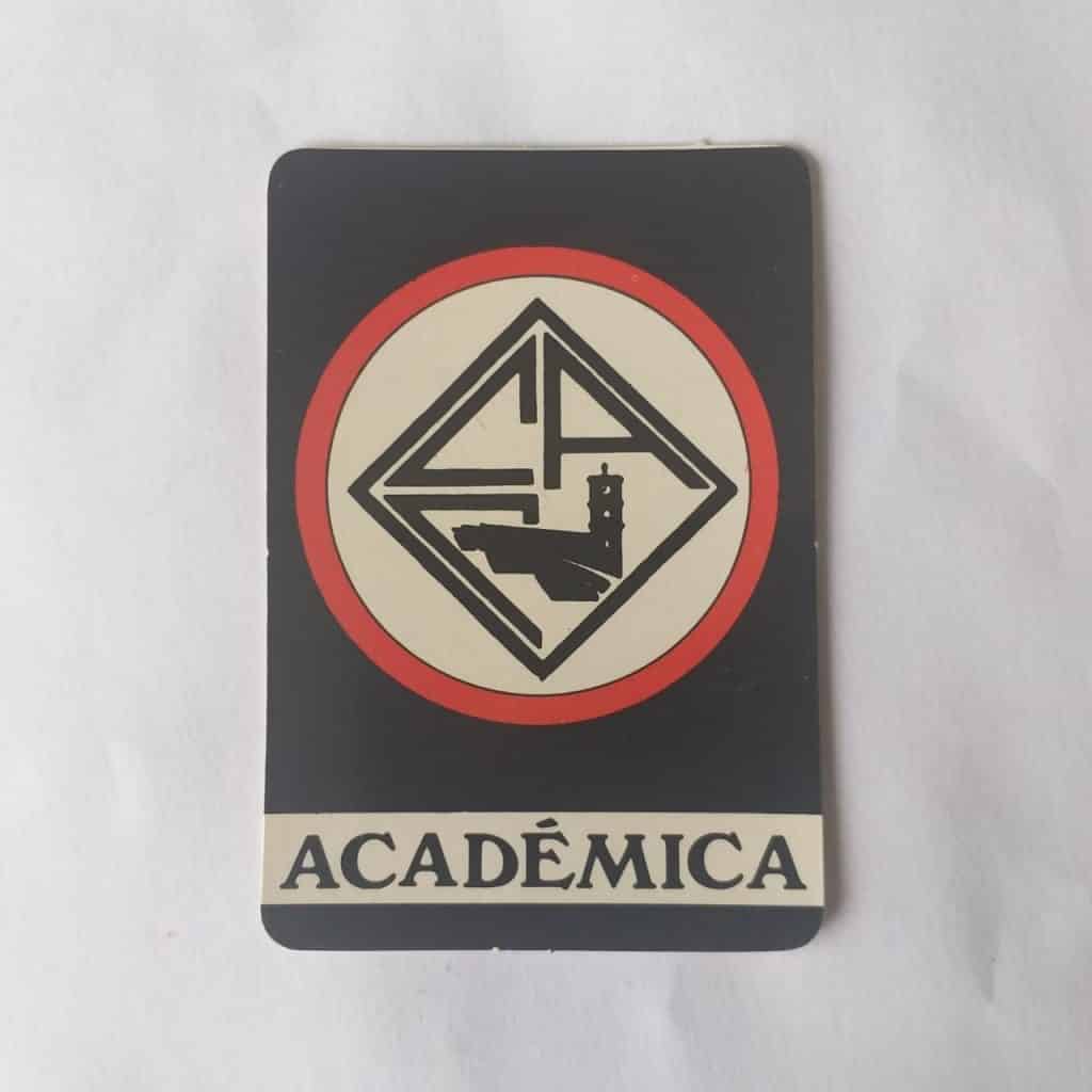 Calendário de Bolso (Tema Futebol) - Coleção de 72 Calendários Nº 32 - Acadêmica (Portugal) - Ano 1992