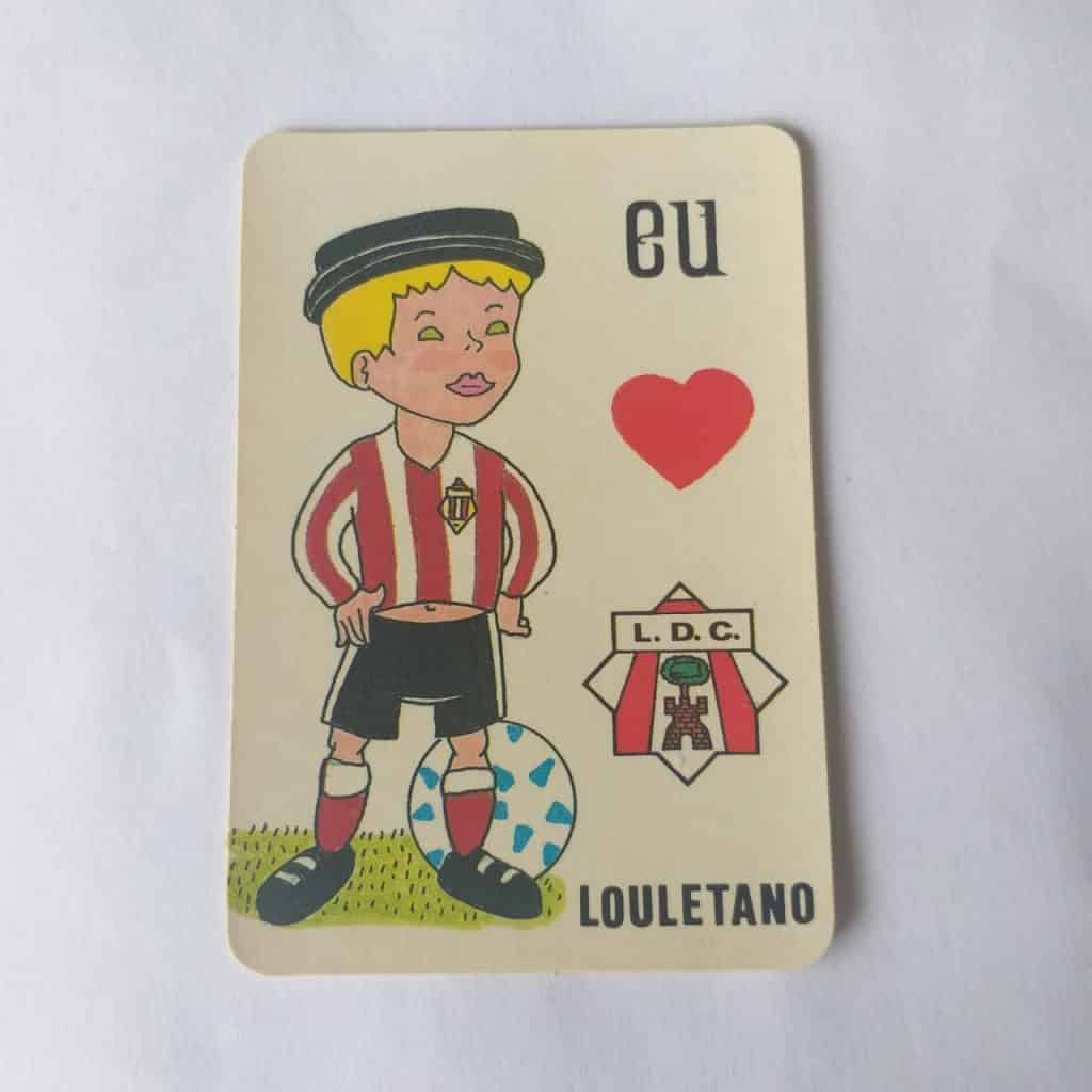 Calendário de Bolso (Tema Futebol) - Coleção de 72 Calendários Nº 60 - Eu Amo Louletano (Portugal) - Ano 1992