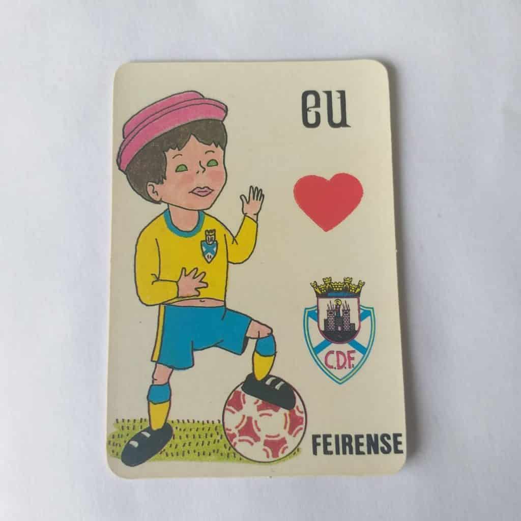 Calendário de Bolso (Tema Futebol) - Coleção de 72 Calendários Nº 61 - Eu amo Feirense (Portugal) - Ano 1992