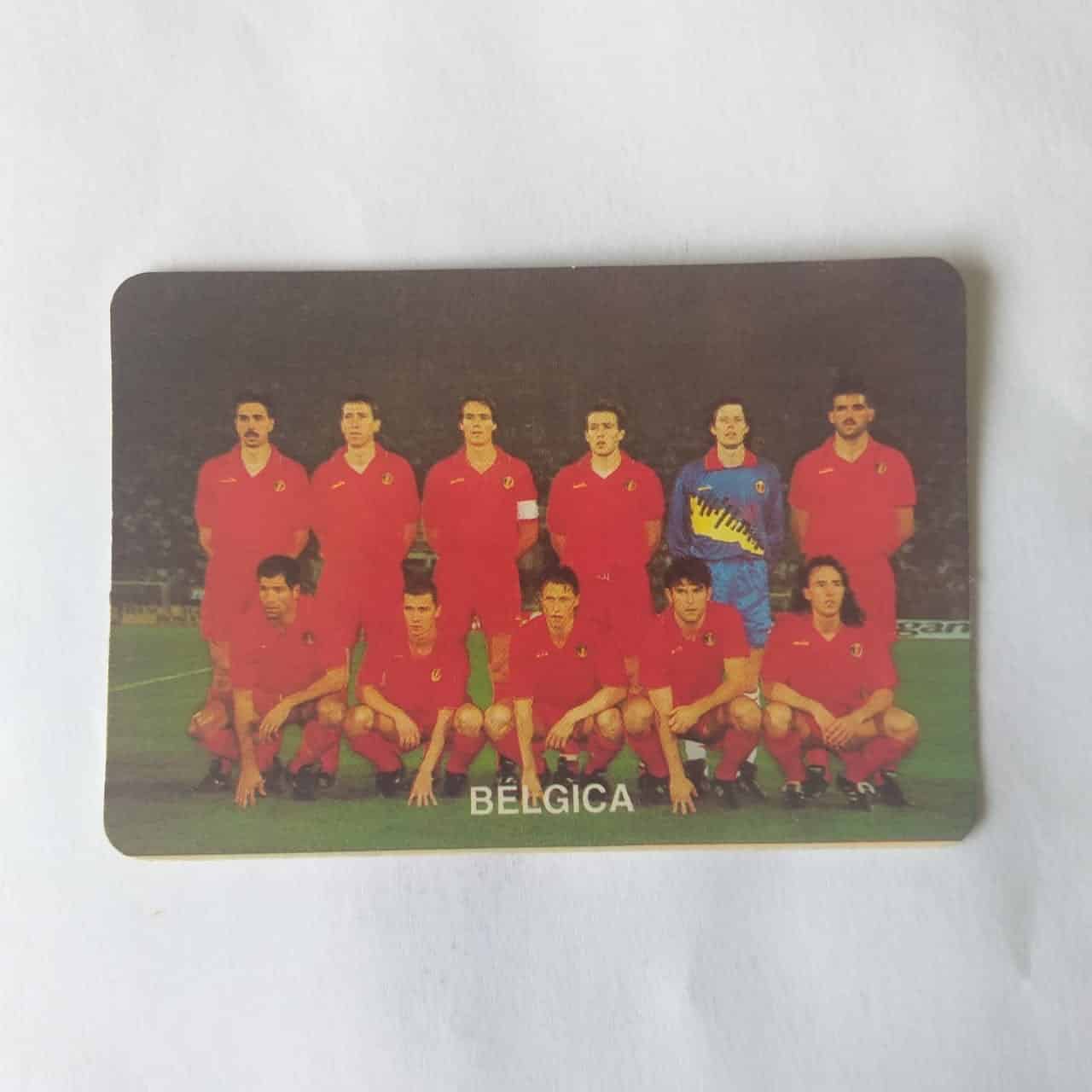 Calendário de Bolso (Tema Futebol) - Coleção de 90 Calendários da Copa do Mundo de 1994 Nº 03 - Bélgica - Ano 1994