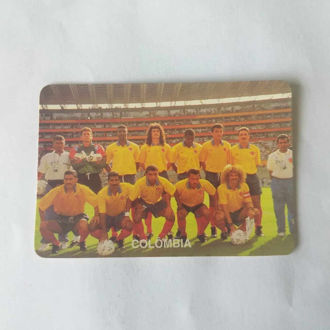 Calendário de Bolso (Tema Futebol) - Coleção de 90 Calendários da Copa do Mundo de 1994 Nº 07 - Colômbia - Ano 1994