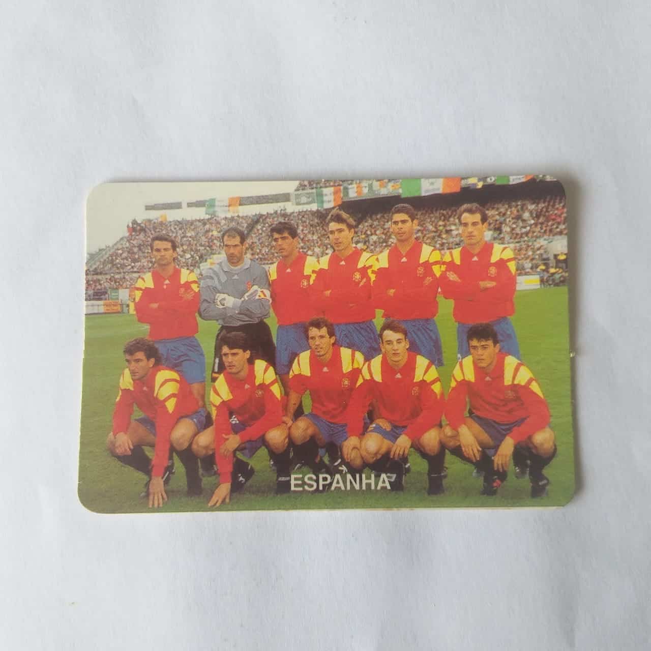 Calendário de Bolso (Tema Futebol) - Coleção de 90 Calendários da Copa do Mundo de 1994 Nº 09 - Espanha - Ano 1994