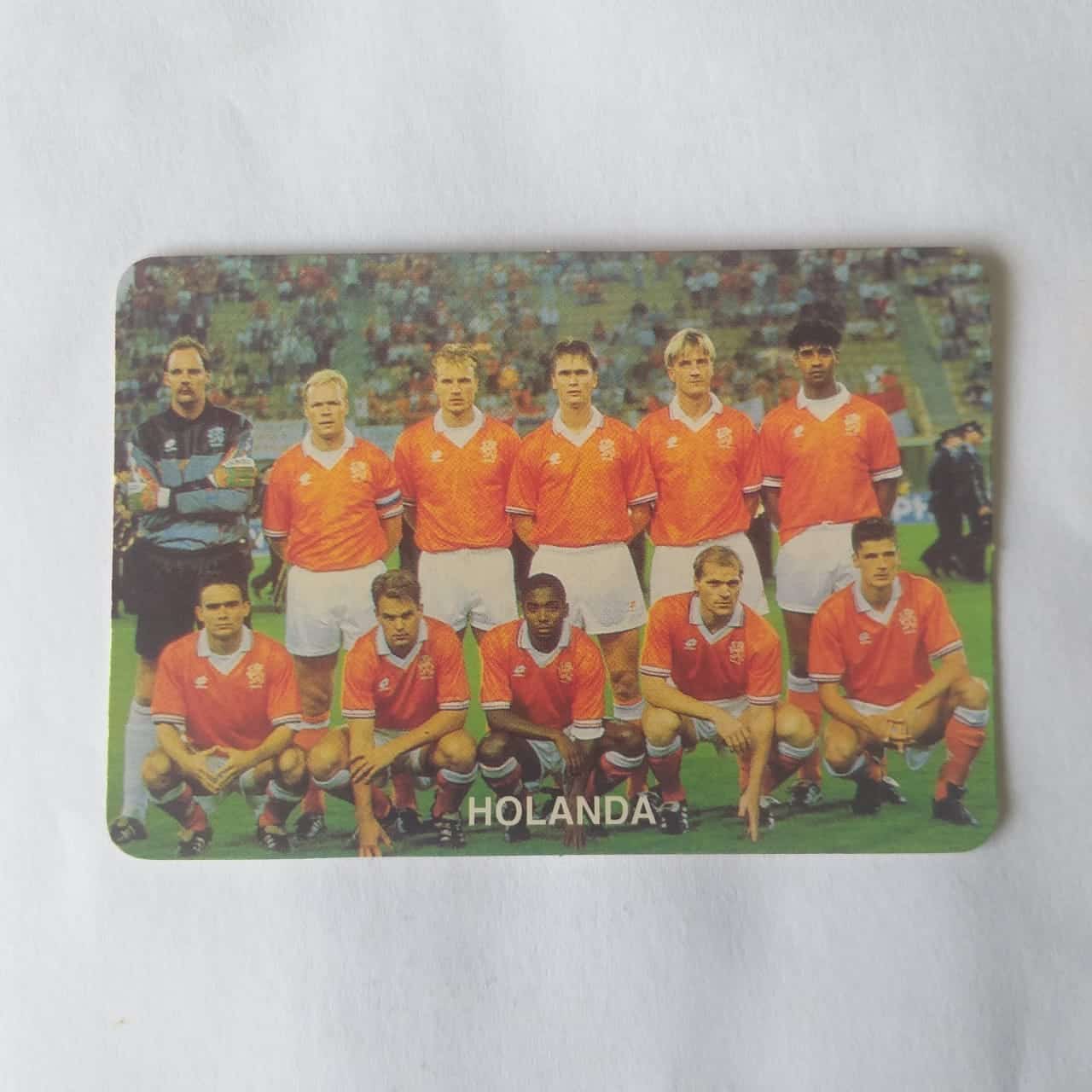 Calendário de Bolso (Tema Futebol) - Coleção de 90 Calendários da Copa do Mundo de 1994 Nº 12 - Holanda - Ano 1994