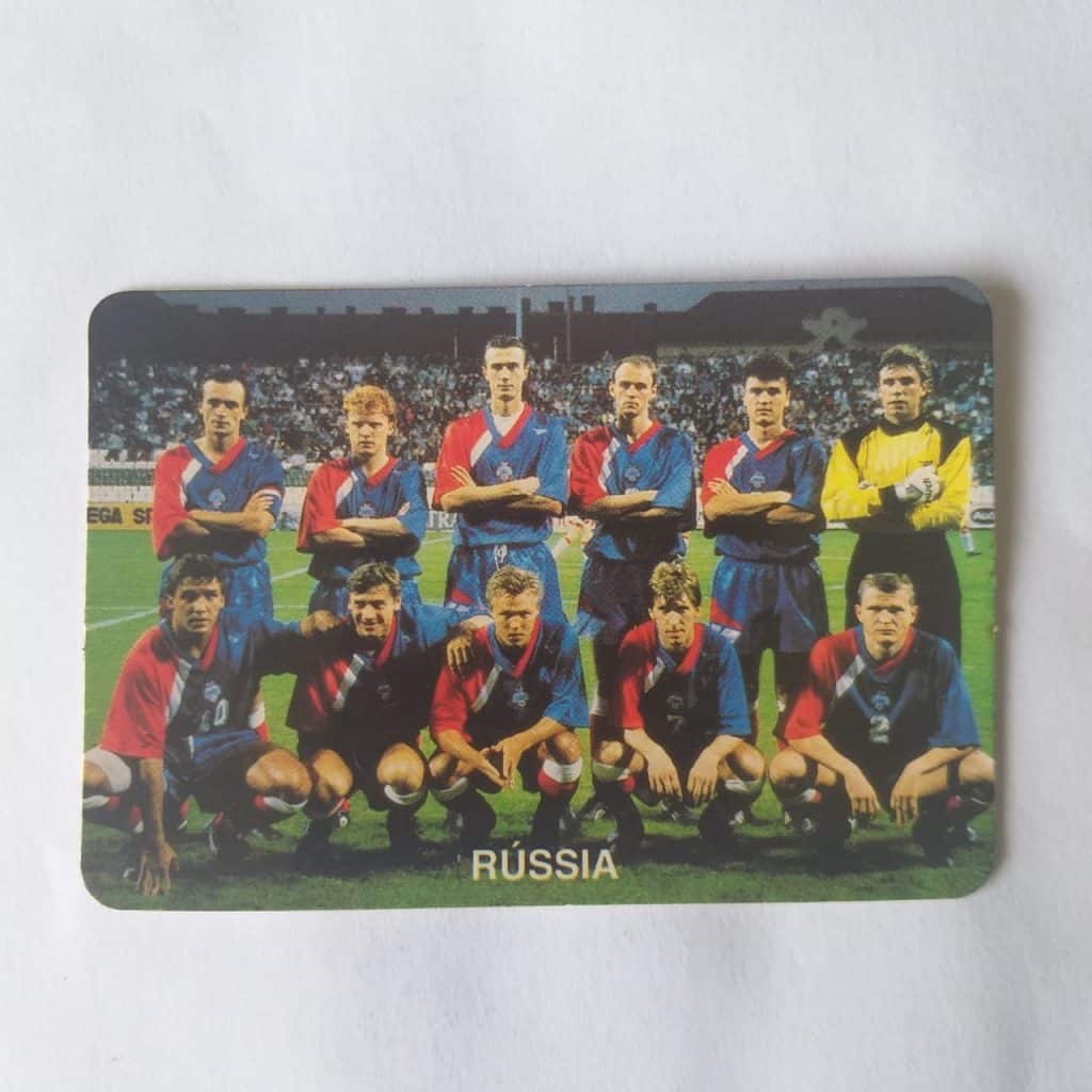 Calendário de Bolso (Tema Futebol) - Coleção de 90 Calendários da Copa do Mundo de 1994 Nº 20 - Rússia - Ano 1994