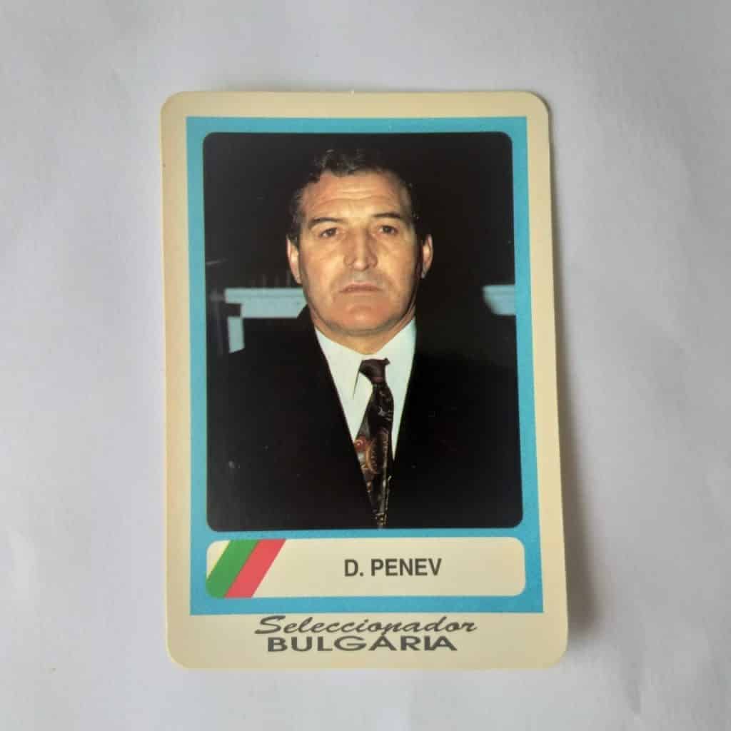 Calendário de Bolso (Tema Futebol) - Coleção de 90 Calendários da Copa do Mundo de 1994 Nº 31 - Técnico Bulgária - D. Penev - Ano 1994