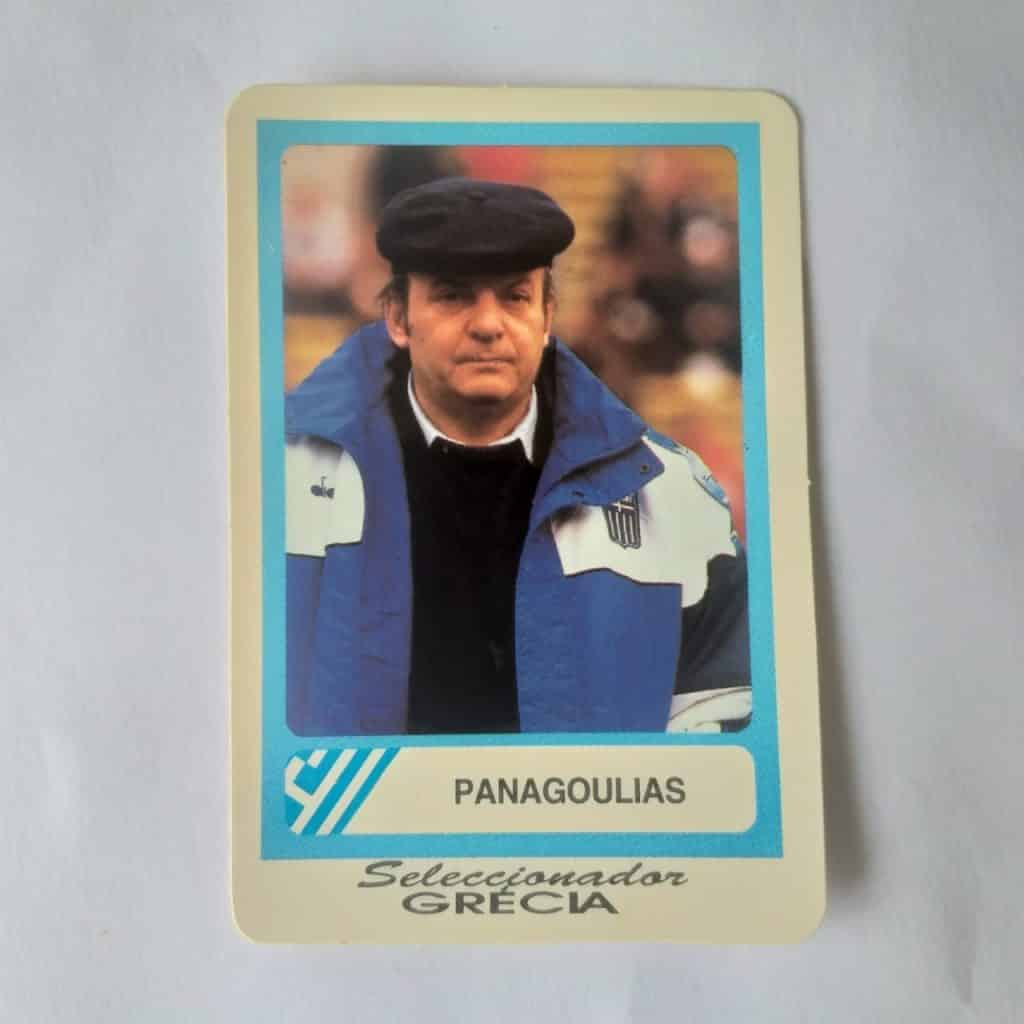 Calendário de Bolso (Tema Futebol) - Coleção de 90 Calendários da Copa do Mundo de 1994 Nº 36 - Técnico Grécia - Panagoulias - Ano 1994