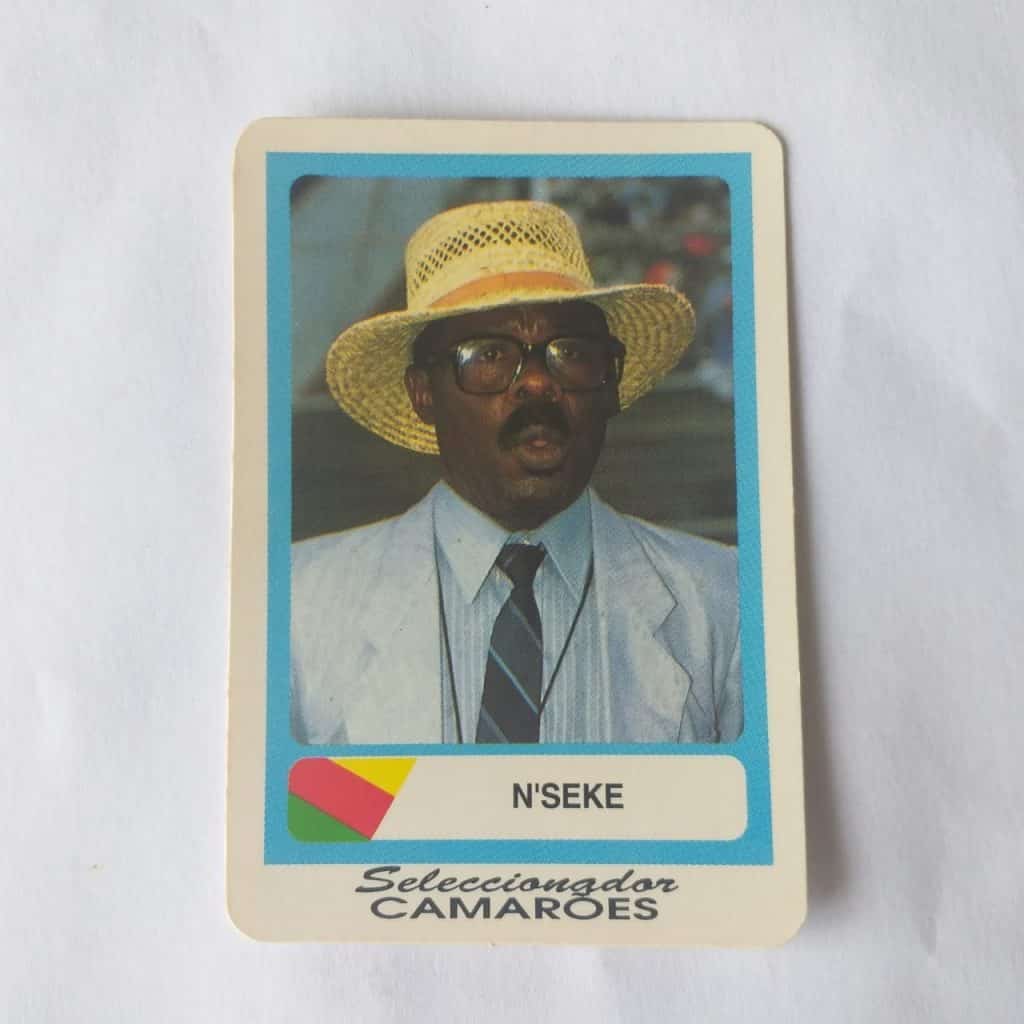 Calendário de Bolso (Tema Futebol) - Coleção de 90 Calendários da Copa do Mundo de 1994 Nº 49 - Técnico Camarões - N'Seke - Ano 1994