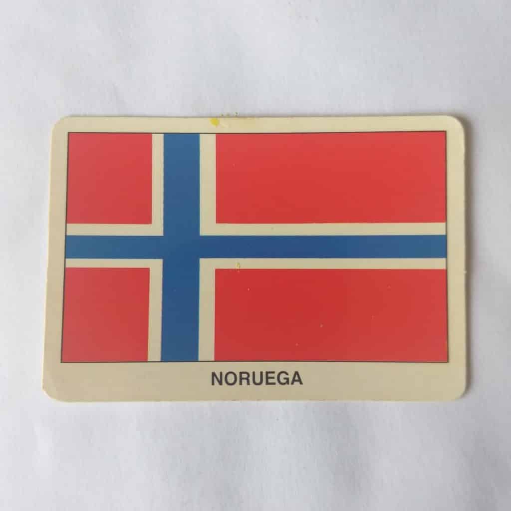 Calendário de Bolso (Tema Futebol) - Coleção de 90 Calendários da Copa do Mundo de 1994 Nº 68 - Bandeira da Noruega - Ano 1994