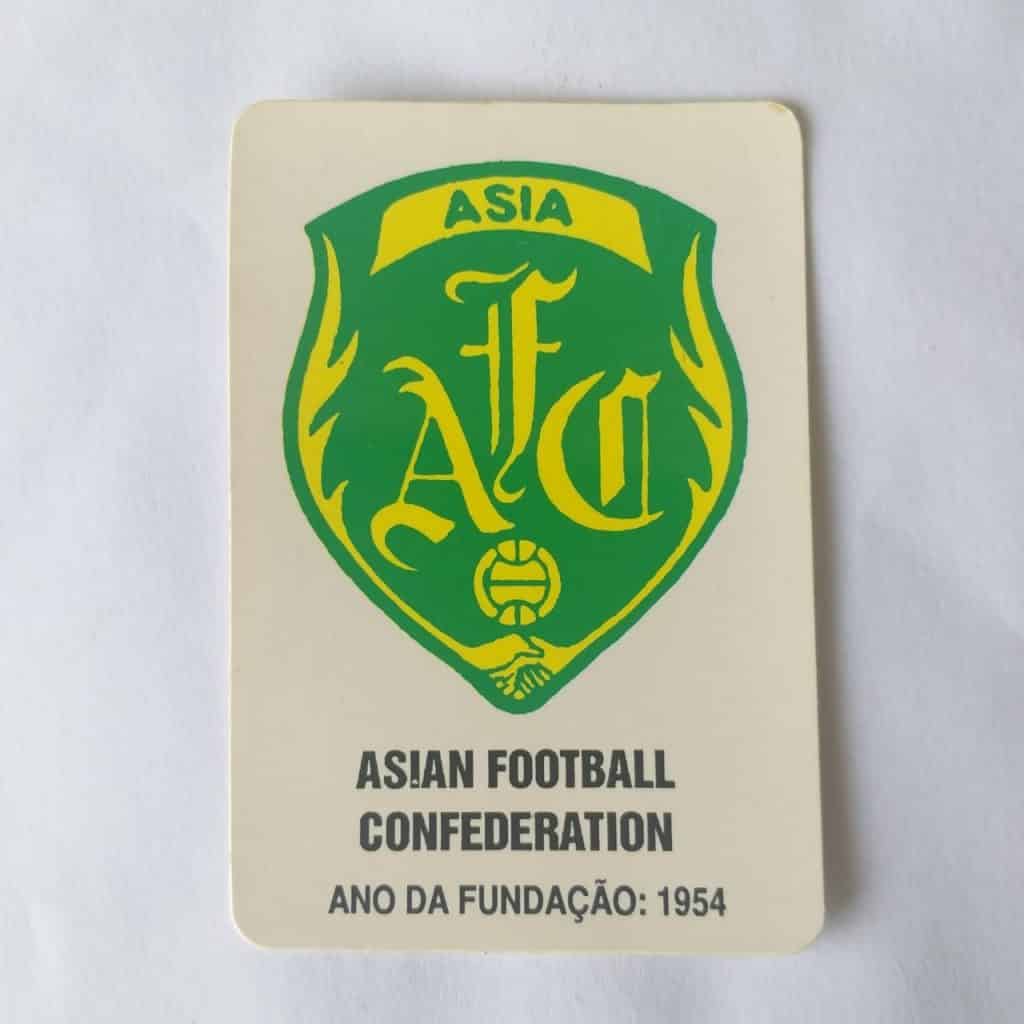 Calendário de Bolso (Tema Futebol) - Coleção de 90 Calendários da Copa do Mundo de 1994 Nº 75 - Asian Football Confederation - Ano 1994