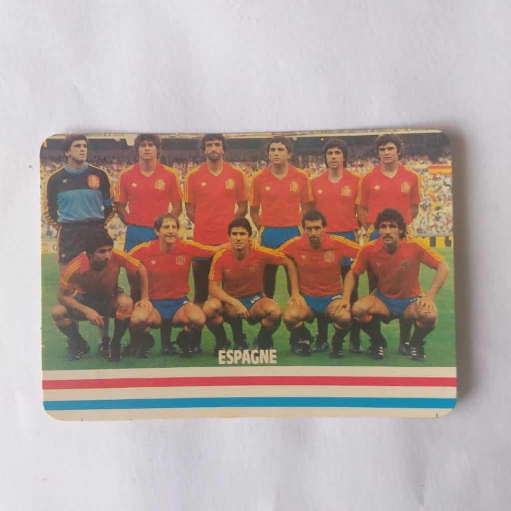 Calendário de Bolso (Tema Futebol) - Espanha - Ano 1988