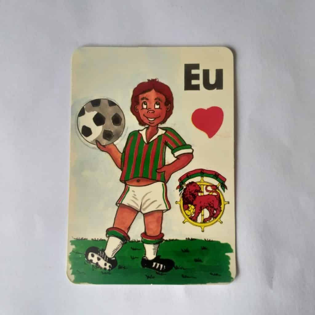 Calendário de Bolso (Tema Futebol) - Eu Amo CSM (Portugal) - Ano 1992