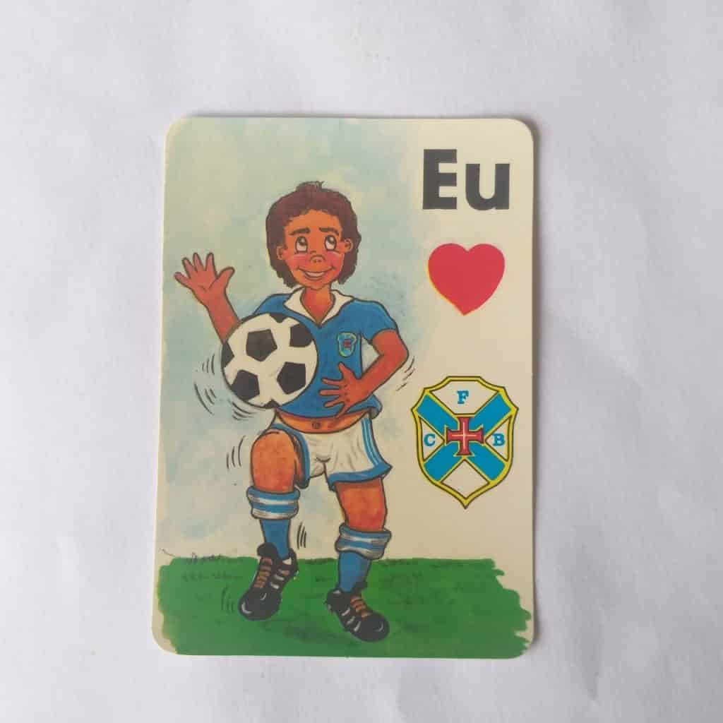 Calendário de Bolso (Tema Futebol) - Eu Amo FCB (Portugal) - Ano 1992