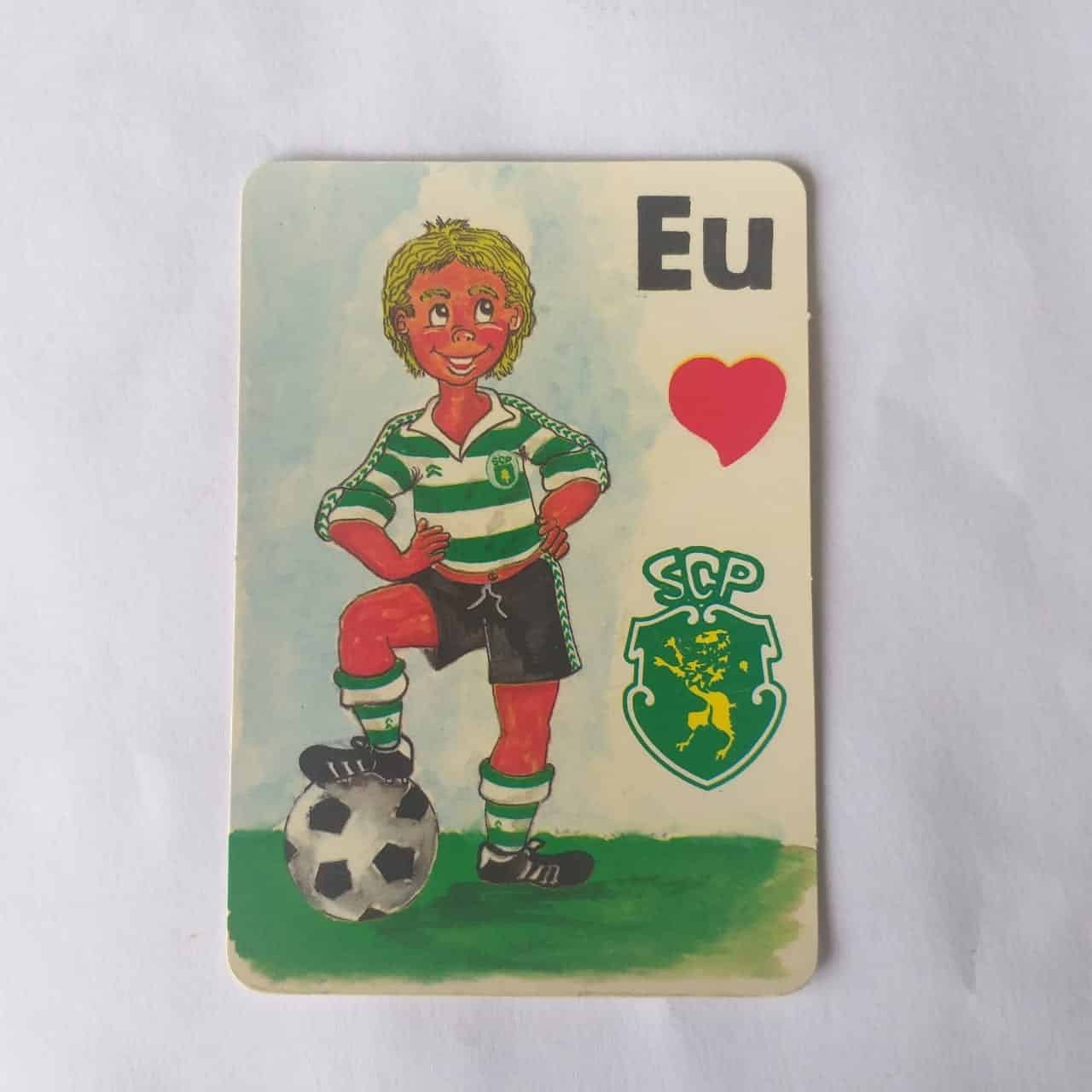 Calendário de Bolso (Tema Futebol) - Eu Amo SCP (Portugal) - Ano 1992