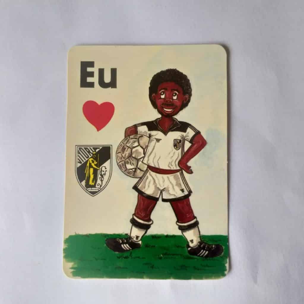 Calendário de Bolso (Tema Futebol) - Eu Amo Vitória (Portugal) - Ano 1992