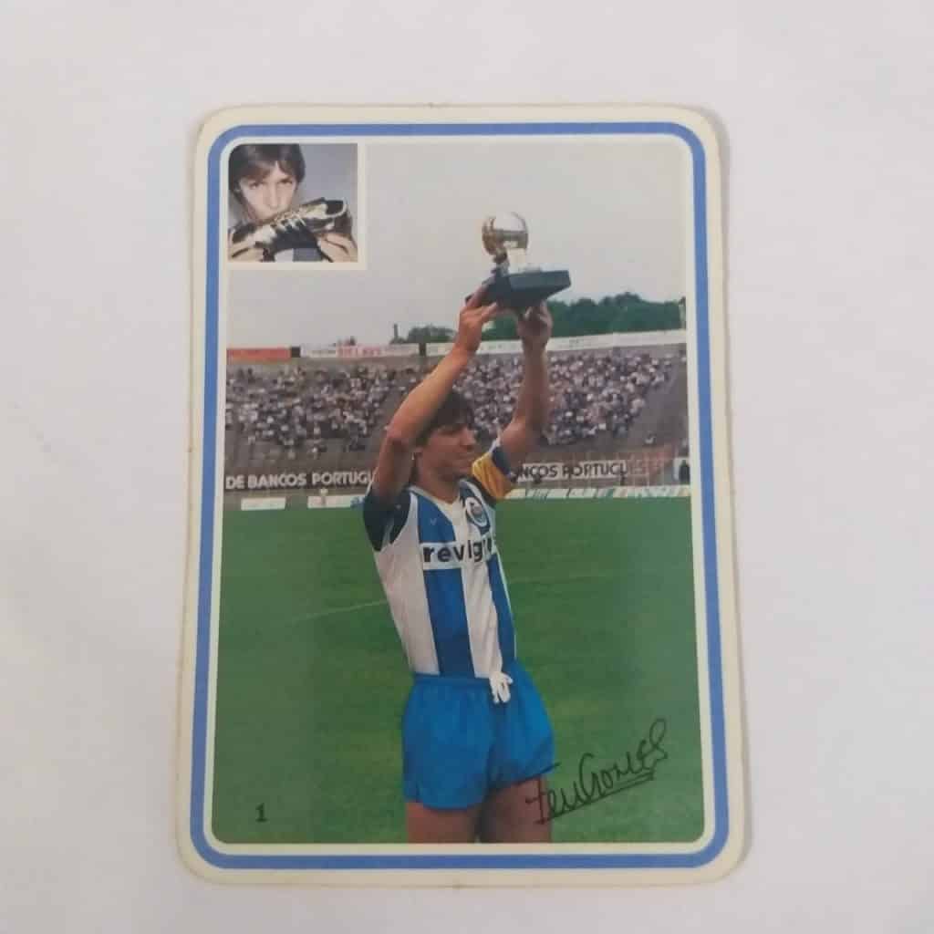 Calendário de Bolso (Tema Futebol) - Fernando Gomes Nº 1 (Portugal) - Ano 1985