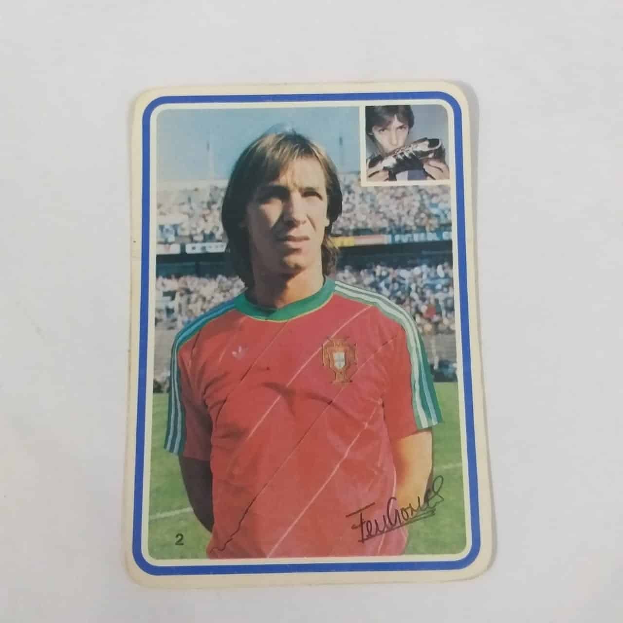 Calendário de Bolso (Tema Futebol) - Fernando Gomes Nº 2 (Portugal) - Ano 1985