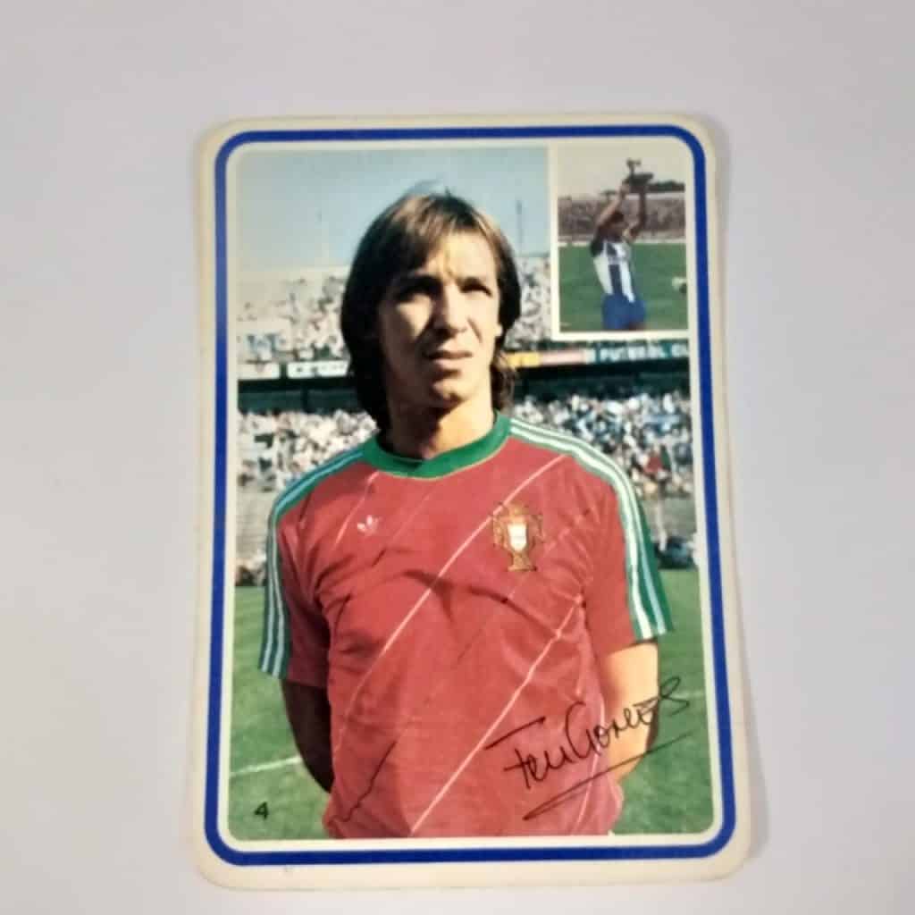 Calendário de Bolso (Tema Futebol) - Fernando Gomes Nº 4 (Portugal) - Ano 1985