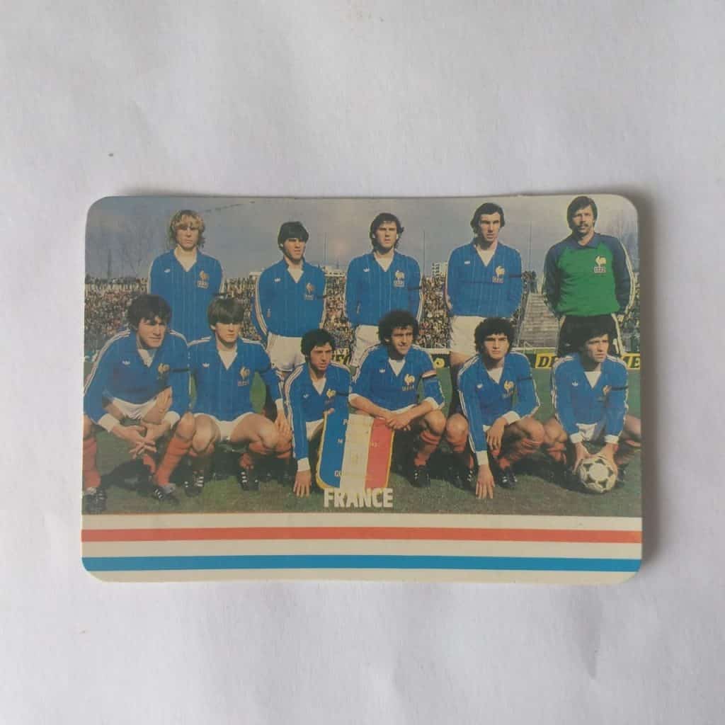 Calendário de Bolso (Tema Futebol) - França - Ano 1988