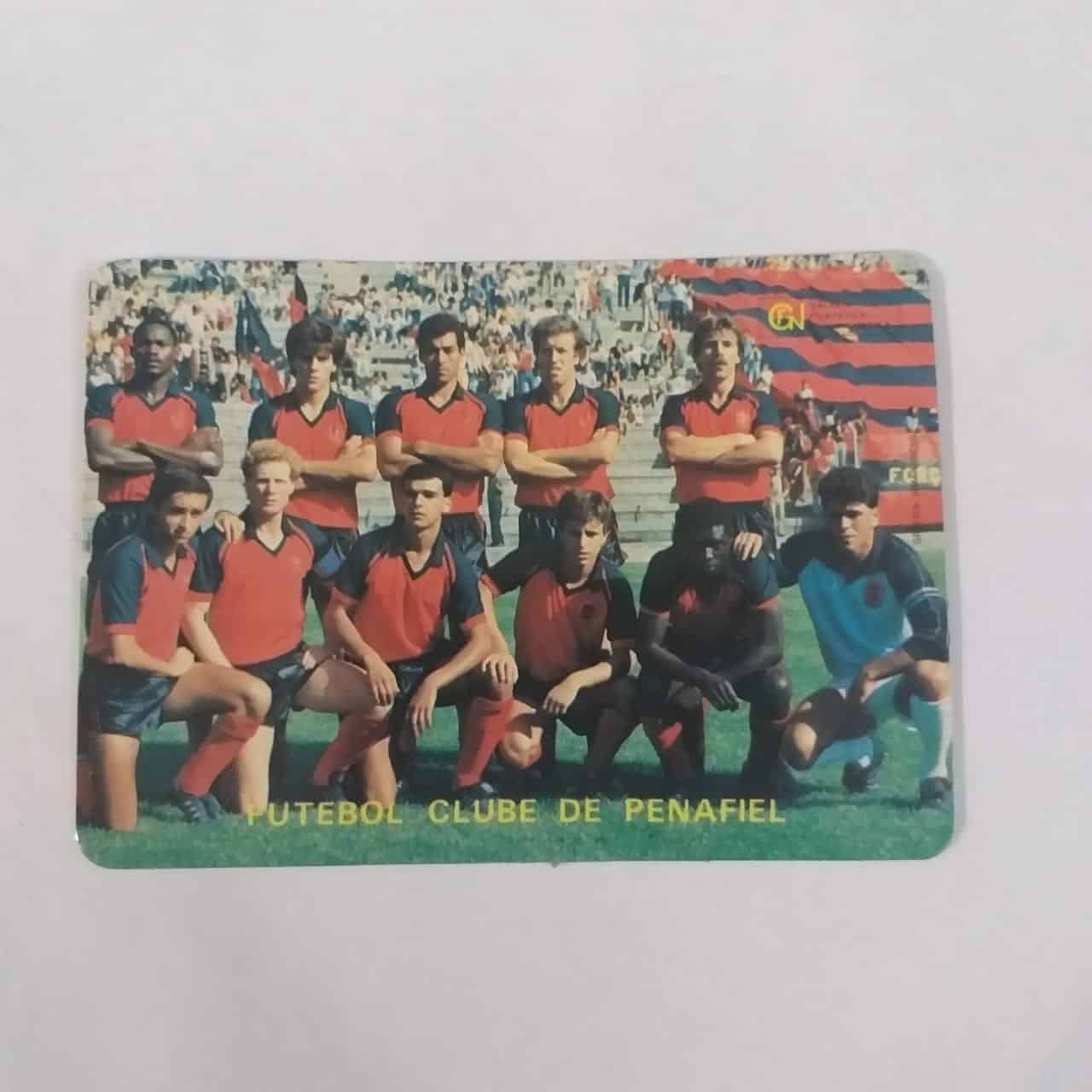Calendário de Bolso (Tema Futebol) - Futebol Clube de Penafiel (Portugal) - Ano 1986