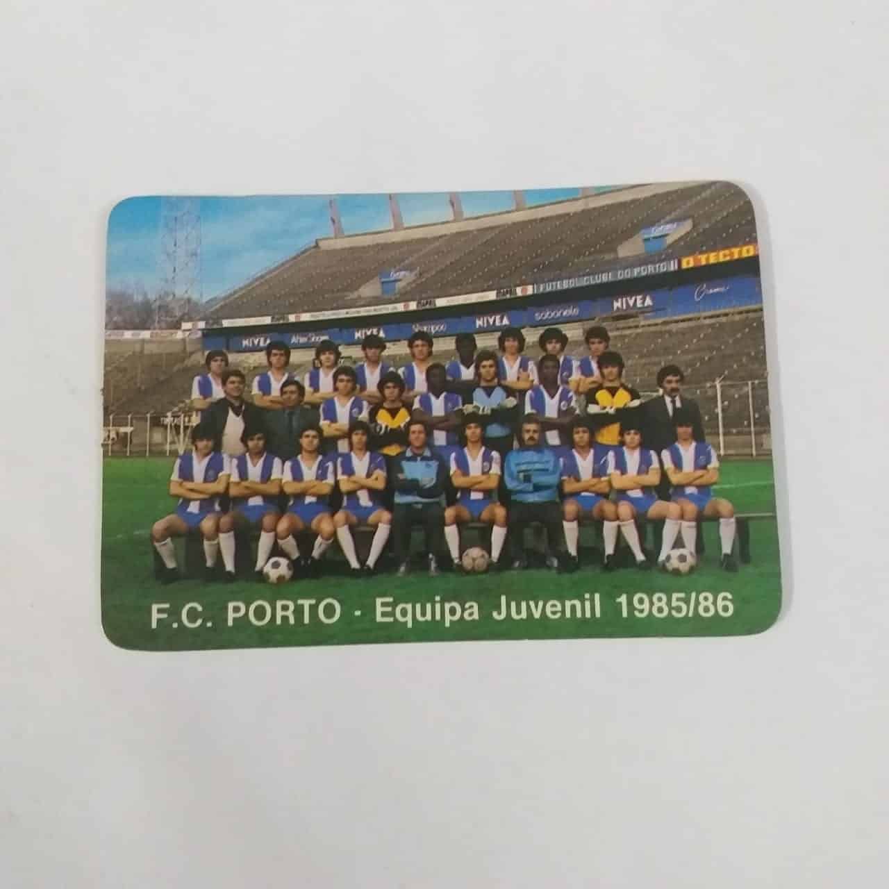 Calendário de Bolso (Tema Futebol) - Futebol Clube do Porto - Equipe Juvenil 1985/86 (Portugal) - Ano 1986/1987