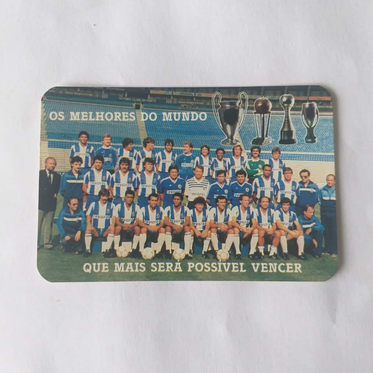 Calendário de Bolso (Tema Futebol) - Futebol Clube do Porto (Portugal) - Ano 1988