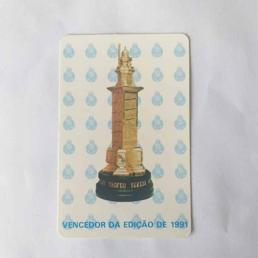 Calendário de Bolso (Tema Futebol) - Futebol Clube do Porto (Portugal) - Ano 1992