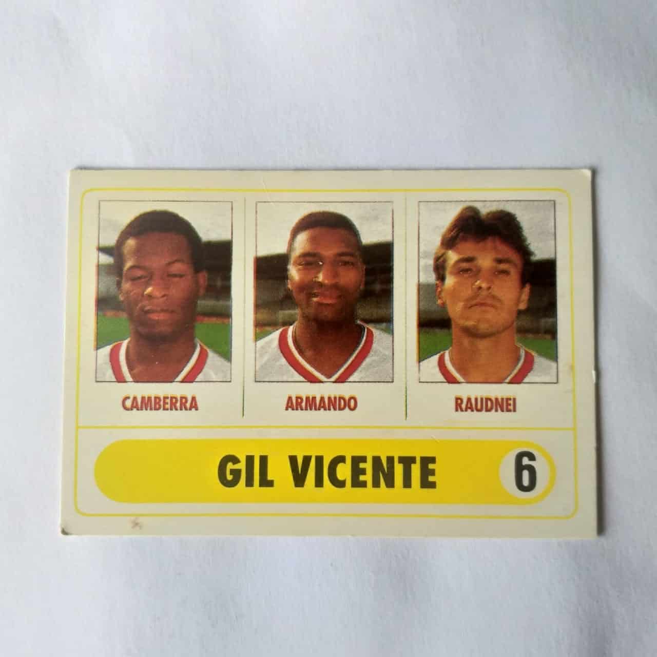 Calendário de Bolso (Tema Futebol) - Gil Vicente Nº 06 (Portugal) - Ano 1992