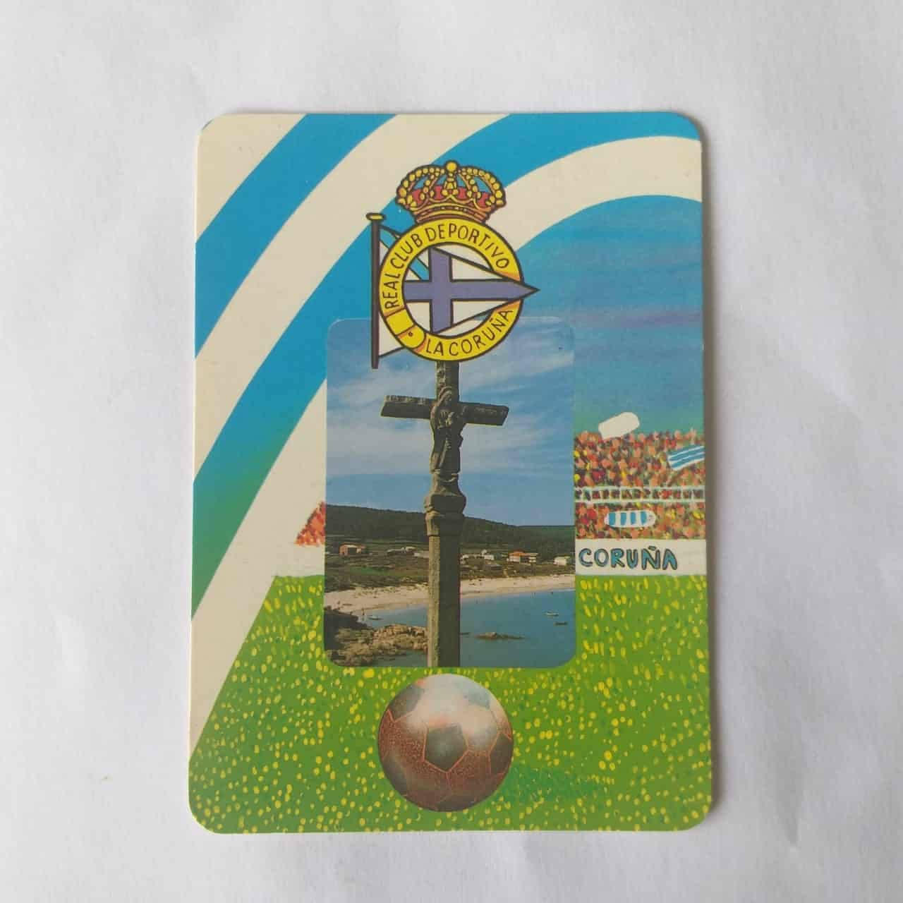 Calendário de Bolso (Tema Futebol) - La Coruña (Espanha) - Ano 1996