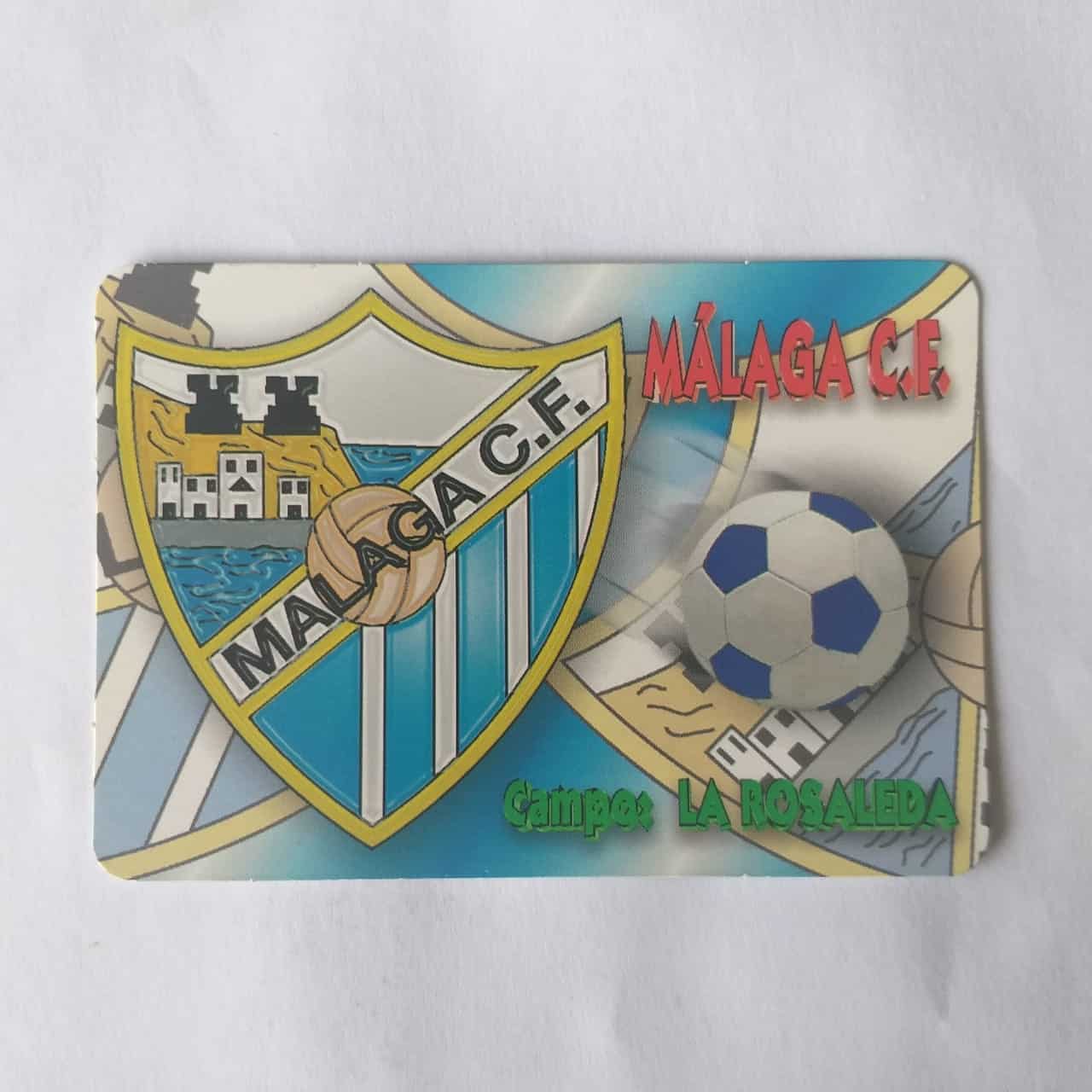 Calendário de Bolso (Tema Futebol) - Malaga (Espanha) - Ano 1999