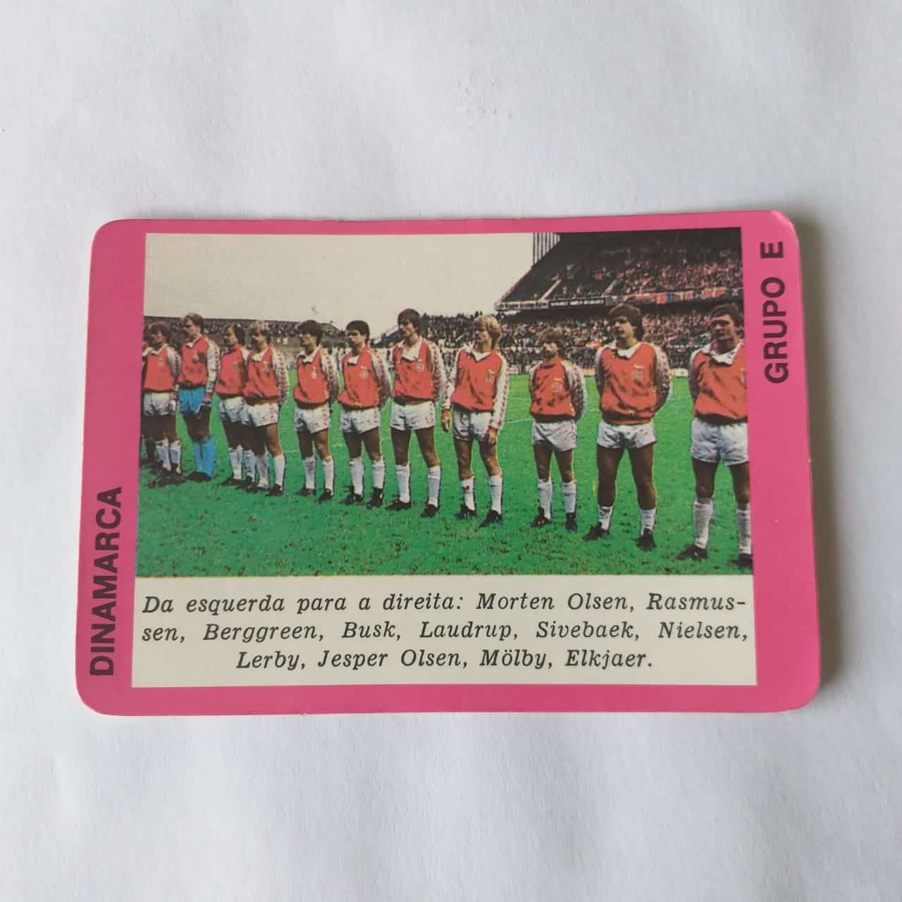 Calendario De Bolso Tema Futebol Mexico 86 Dinamarca Grupo E Ano 1986