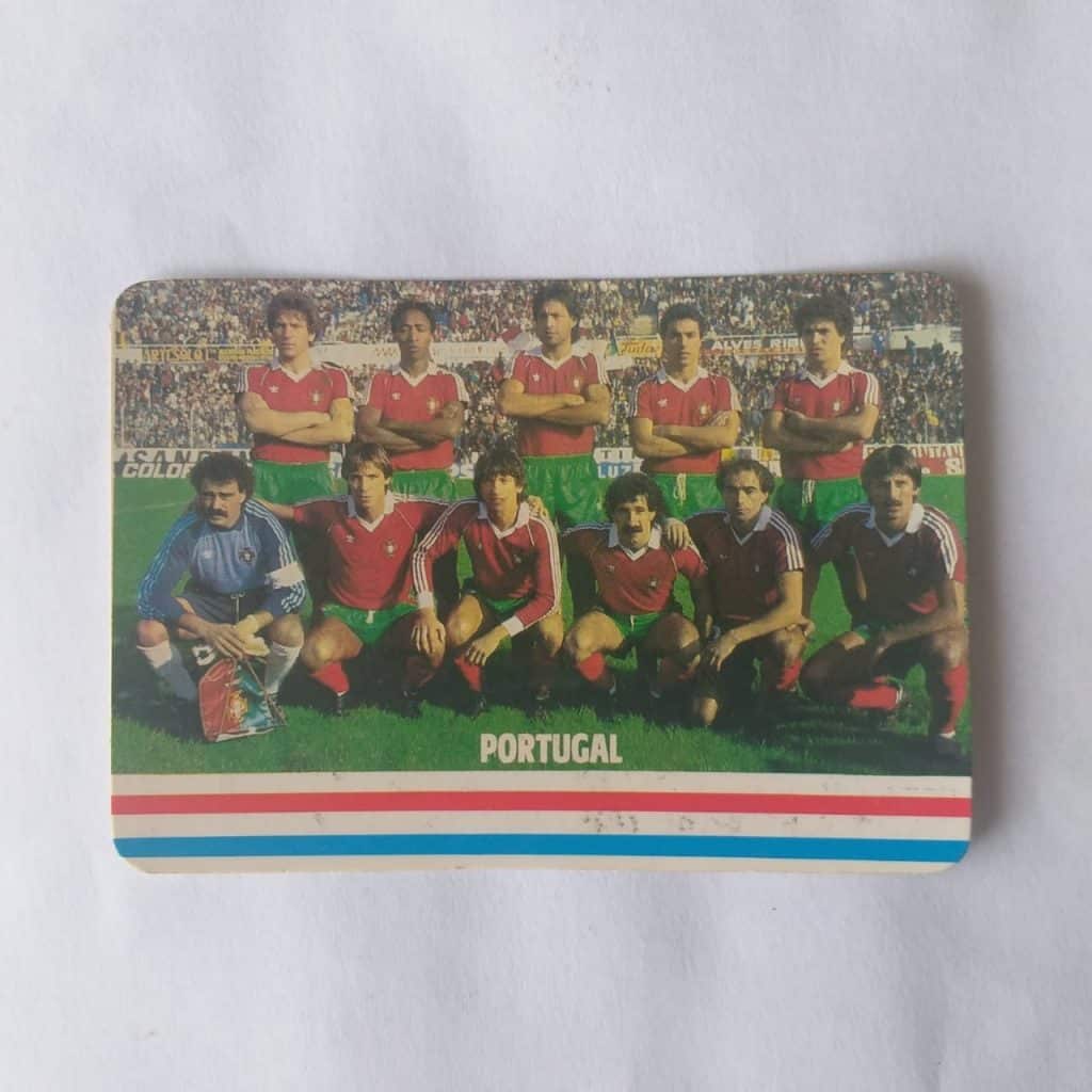 Calendário de Bolso (Tema Futebol) - Portugal - Ano 1988