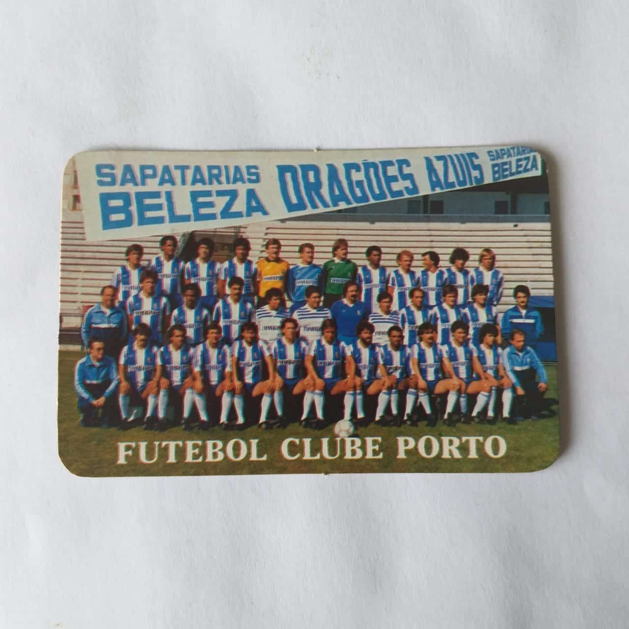 Calendário de Bolso (Tema Futebol - Propaganda) - Sapatarias Beleza e Teresinha Nº 01 - Futebol Clube do Porto - Ano 1987