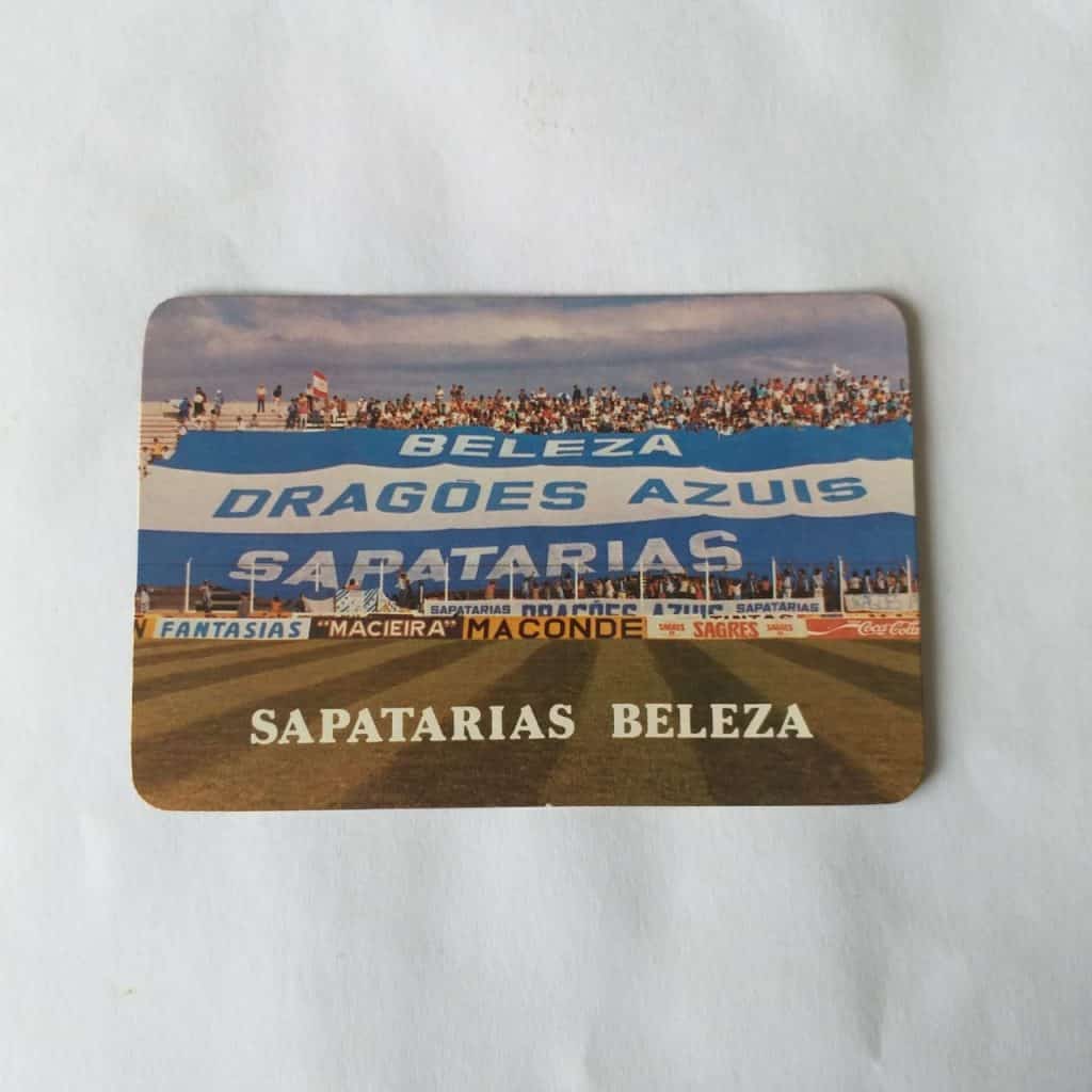 Calendário de Bolso (Tema Futebol - Propaganda) - Sapatarias Beleza e Teresinha Nº 02 - Ano 1987