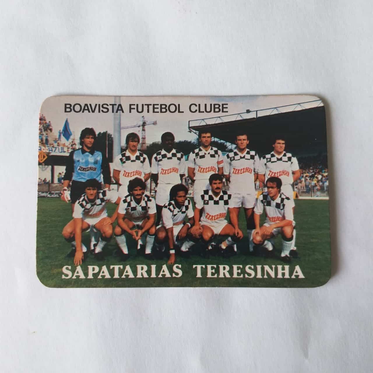 Calendário de Bolso (Tema Futebol - Propaganda) - Sapatarias Beleza e Teresinha Nº 04 - Boavista Futebol Clube - Ano 1987