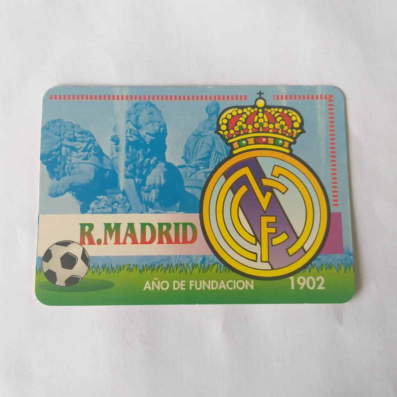 Calendário de Bolso (Tema Futebol) - Real Madrid (Espanha) - Ano 2000