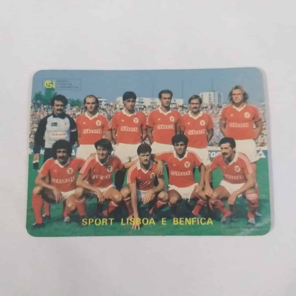 Calendário de Bolso (Tema Futebol) - Sport Lisboa e Benfica (Portugal) - Ano 1986