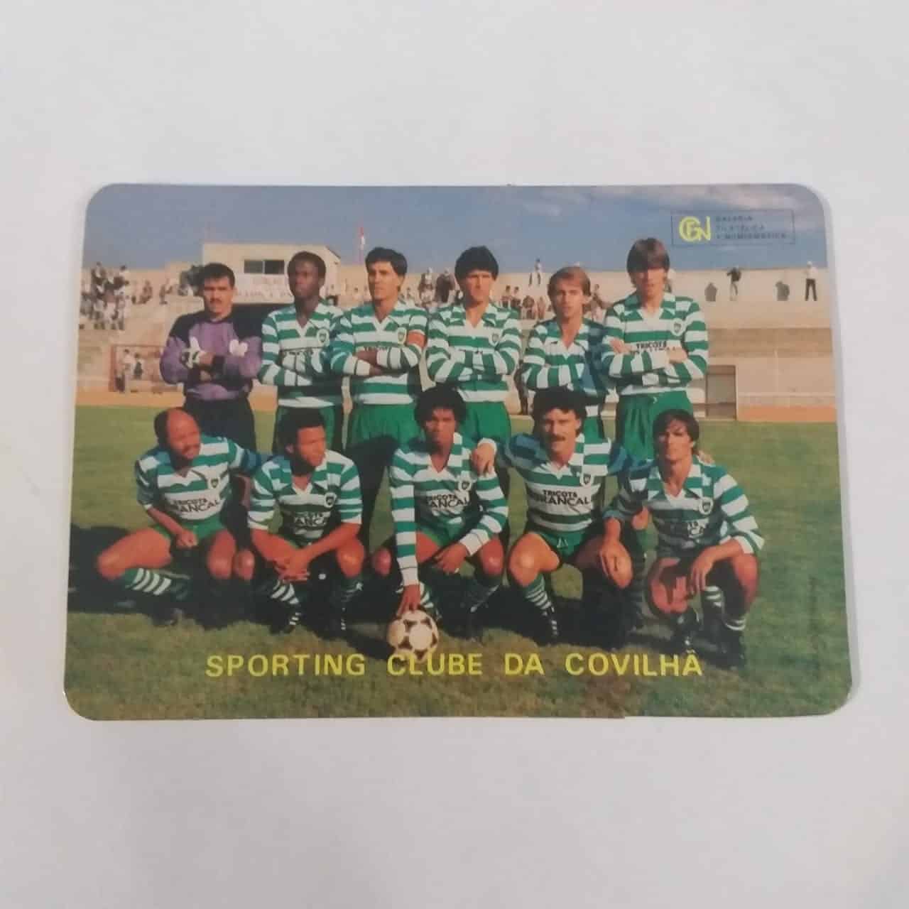Calendário de Bolso (Tema Futebol) - Sporting Clube da Covilha (Portugal) - Ano 1986