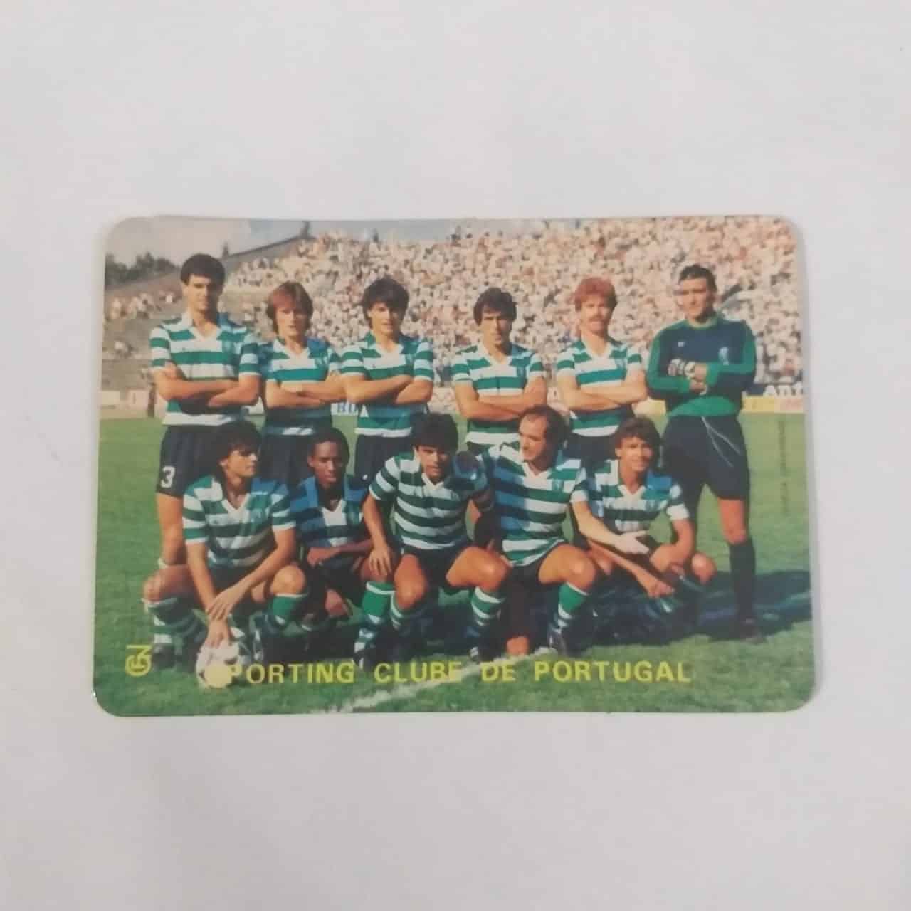 Calendário de Bolso (Tema Futebol) - Sporting Clube de Portugal (Portugal) - Ano 1986