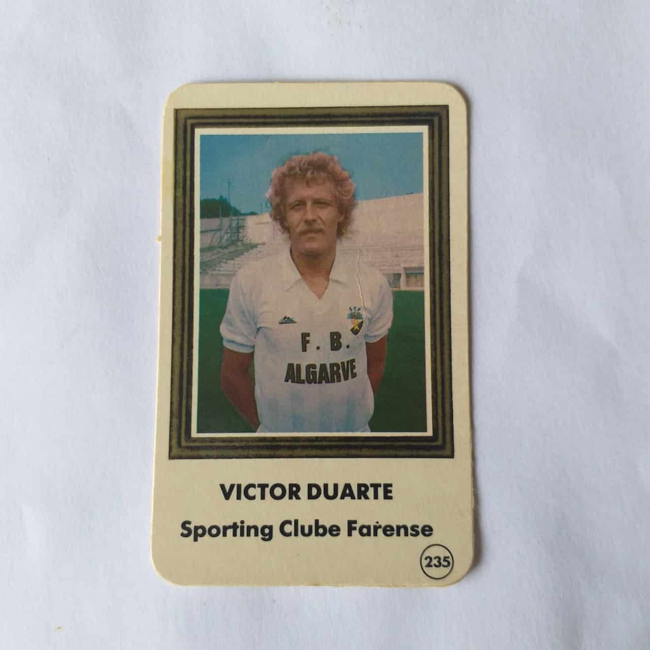 Calendário de Bolso (Tema Futebol) - Victor Duarte - Sporting Clube Farense - Ano 1987/88
