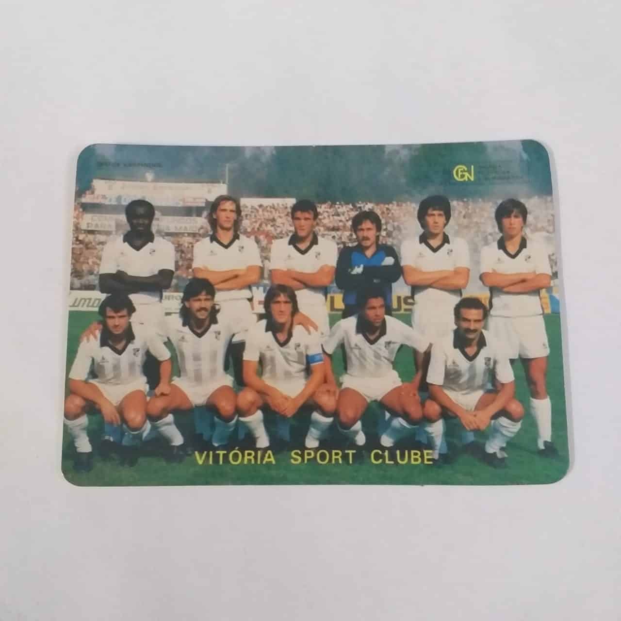Calendário de Bolso (Tema Futebol) - Vitória Sport Clube (Portugal) - Ano 1986
