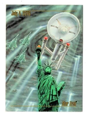 Card SkyBox Master Series - 1993 - Star Trek - Nº 28 - July 4 2276 - Jornada Nas Estrelas