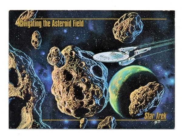 | Casa do Colecionador Card SkyBox Master Series - 1993 - Star Trek - Nº 38 - Navigating the Asteroid Field - Jornada Nas Estrelas