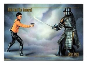 Card SkyBox Master Series - 1993 - Star Trek - Nº 63 - Sulu and The Samurai - Jornada Nas Estrelas