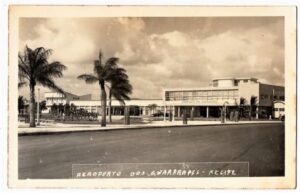 Cartao Postal Fotografico - Aeroporto Guararapes - Recife - PE - Anos 50