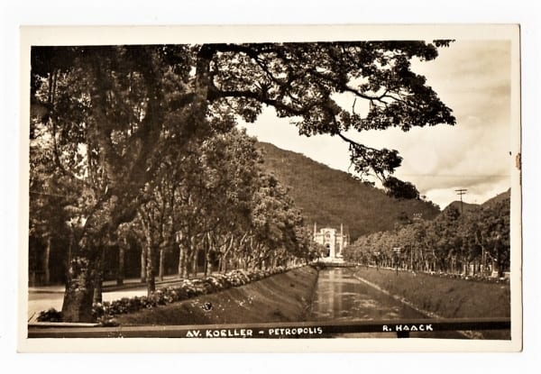 | Casa do Colecionador Cartao Postal Fotografico Petropolis Avenida Koeller Rj Anos 50