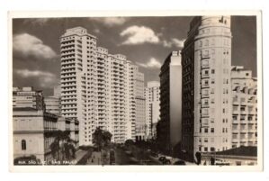 Cartao Postal Rua São Luiz - São Paulo - SP - Anos 50